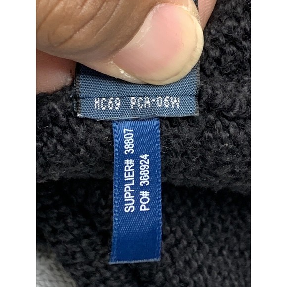 Polo Ralph Lauren 1/4 Zip Sweater Men's Size  XXL Black RN 41381 - Picture 16 of 16